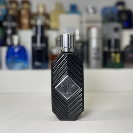 Khadlaj Onyx Silver elegant metallic scent decant - Branded Perfumes BD