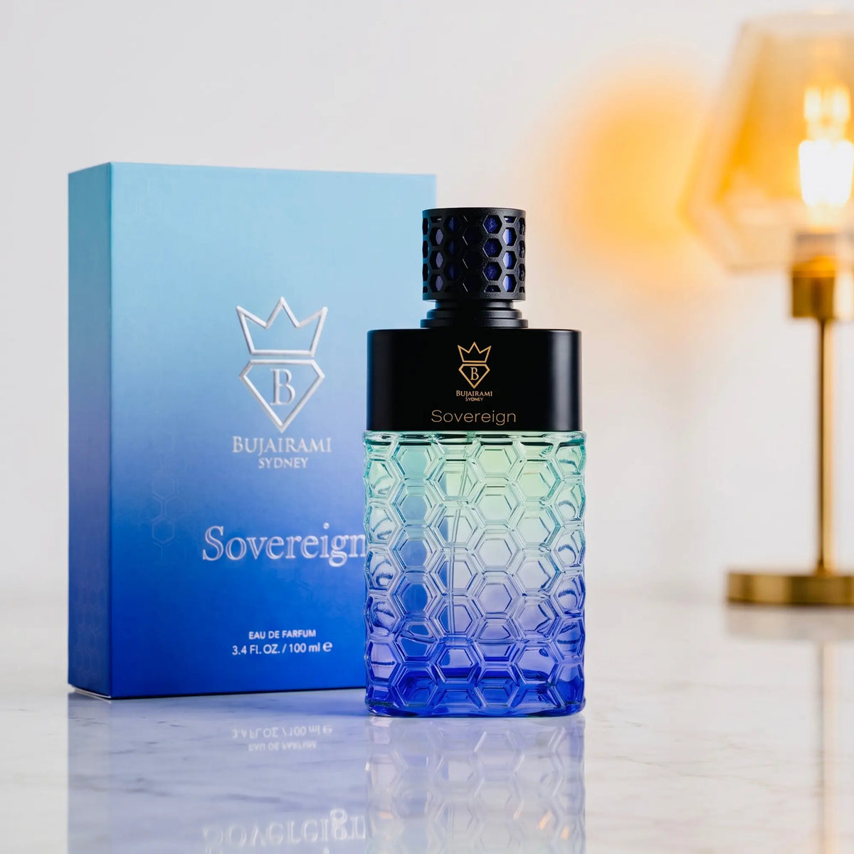 Bujairami Sovereign premium perfume decant glass bottle withbox