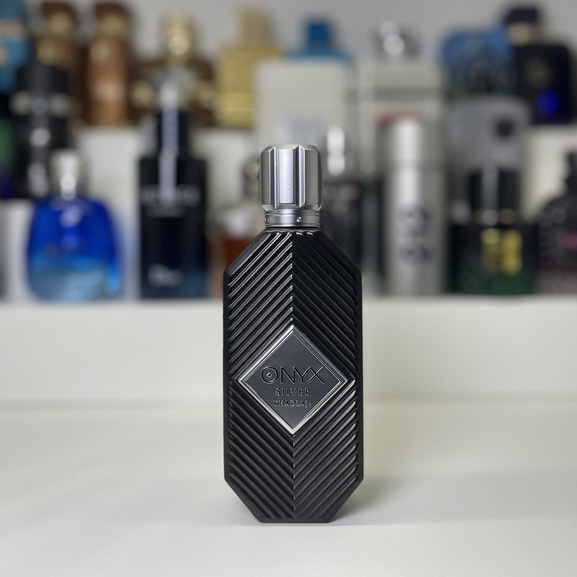 Khadlaj Onyx Silver elegant metallic scent decant - Branded Perfumes BD