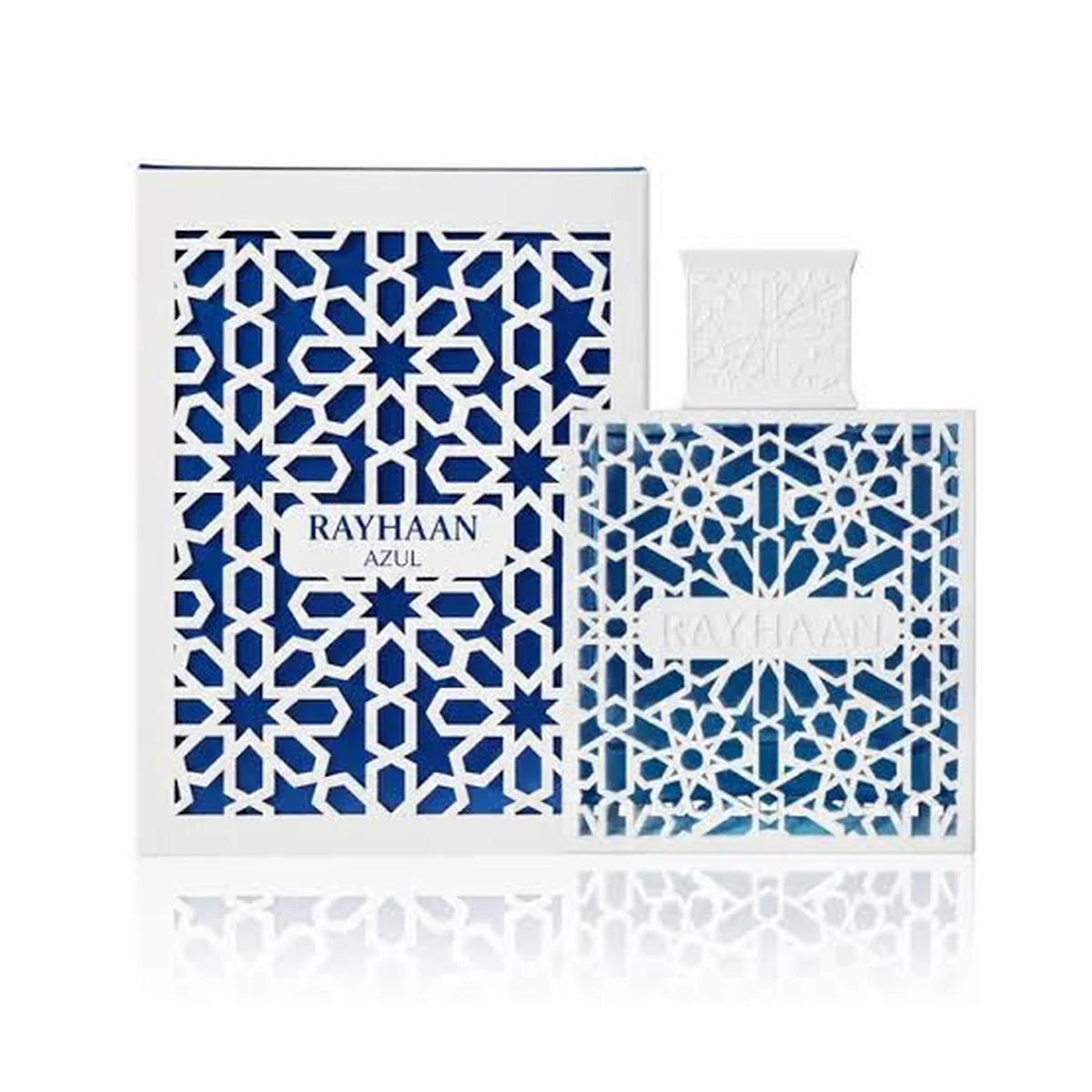 Rayhaan Azul Eau de Parfum 100ml bottle with box